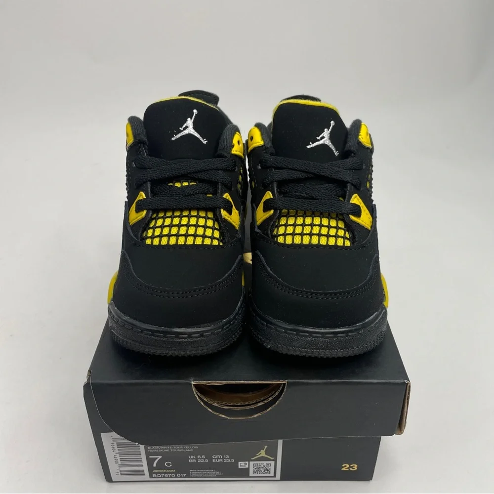 Nike Air Jordan 4 Retro TD “Thunder/Tour Yellow” 2023